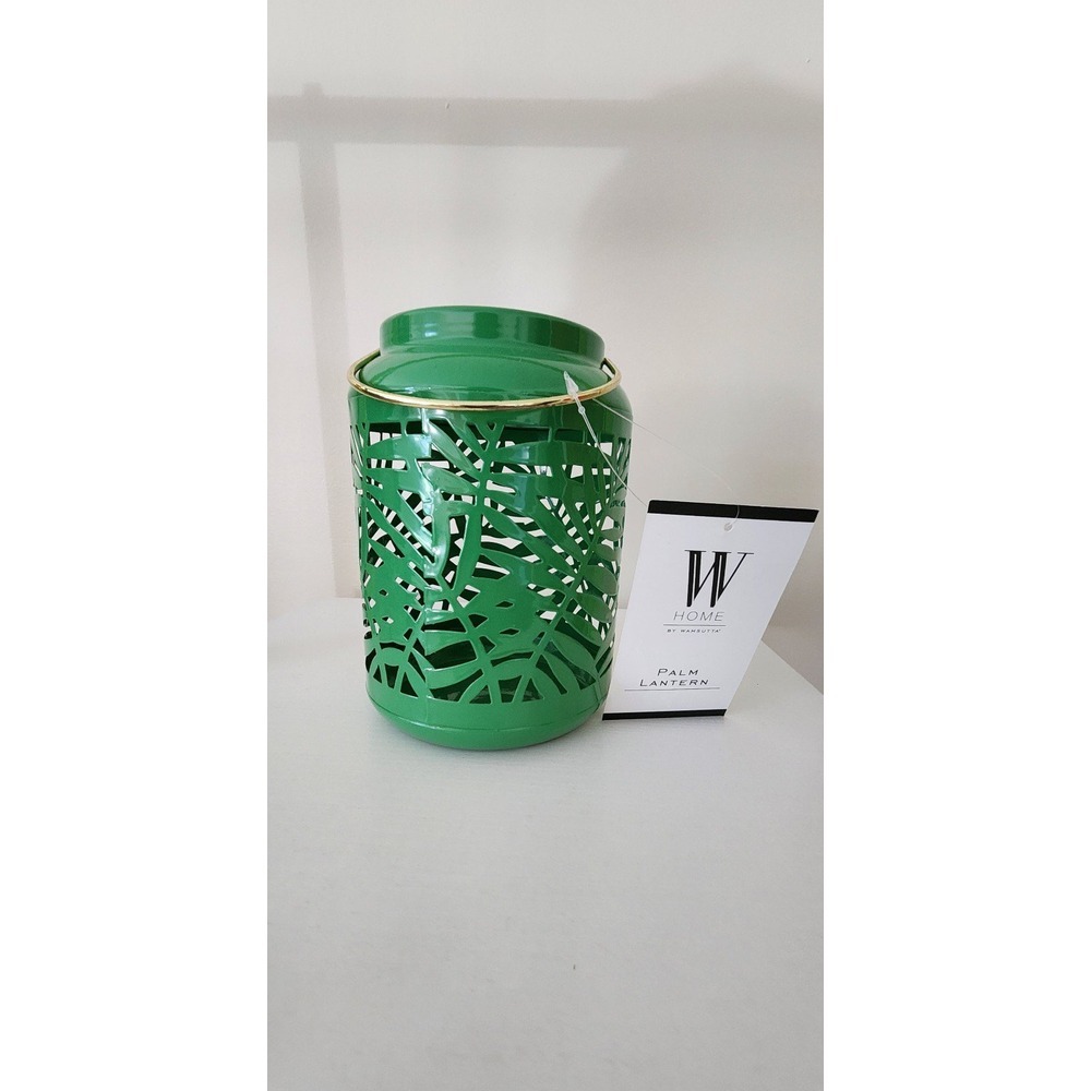 NWT Wamsutta Home Bed Bath And Beyond Palm Leaf Lantern Kelly Green